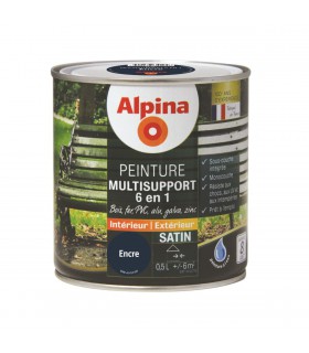 Alpina Peinture Multisupports 6 en 1 - Monocouche - Intérieur & Extérieur - Satin