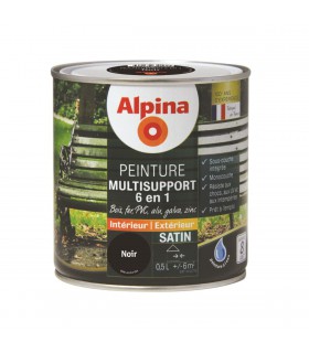 Alpina Peinture Multisupports 6 en 1 - Monocouche - Intérieur & Extérieur - Satin