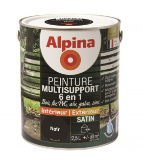Alpina Peinture Multisupports 6 en 1 - Monocouche - Intérieur & Extérieur - Satin
