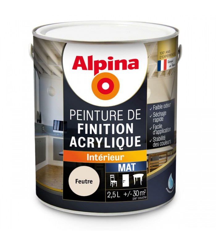 Alpina Peinture de Finition Acrylique - Intérieur - Mat