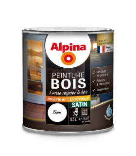 Alpina Peinture Bois Microporeuse - Intérieur & Extérieur - Satin
