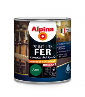Alpina Peinture Fer Protection Antirouille - Intérieur & Extérieur - Brillant