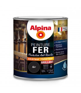 Alpina Peinture Fer Protection Antirouille - Intérieur & Extérieur - Brillant