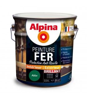 Alpina Peinture Fer Protection Antirouille - Intérieur & Extérieur - Brillant