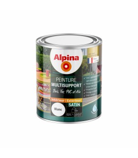 Alpina Peinture Multisupports 6 en 1 - Monocouche - Intérieur & Extérieur - Satin