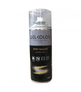 Delkolor peinture en aérosol effet pailleté 400 ml