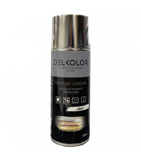 Delkolor Peinture aérosol effet chromé 400 ml
