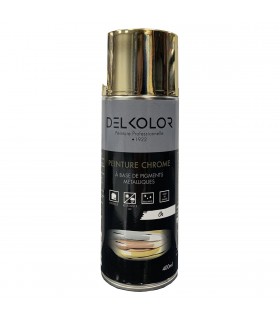 Delkolor Peinture aérosol effet chromé 400 ml