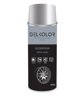 Delkolor Peinture Aluminium Spéciale Jantes en Aérosol - 400ml