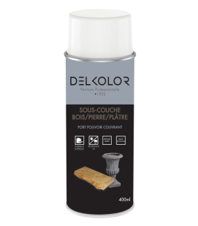 Delkolor Sous Couche Spéciale Bois Pierre et Plâtre en Aérosol 400ml