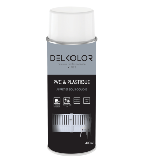 Delkolor Sous Couche Spéciale PVC et Plastique en Aérosol - 400ml