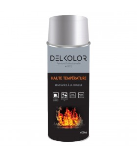Delkolor Peinture Haute Température en Aérosol - 400ml
