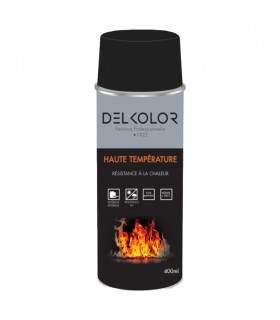 Delkolor Peinture Haute Température en Aérosol - 400ml