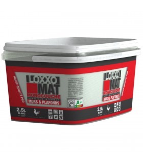 Loxxo Peinture acrylique murs et plafonds monocouche blanc mat