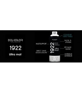 Delkolor Peinture Multi Supports Aérosol Mat 1922 - 400 ml
