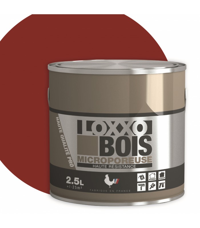 Loxxo Peinture Bois Glycéro Microporeuse - Haute Résistance - Intérieur & Extérieur