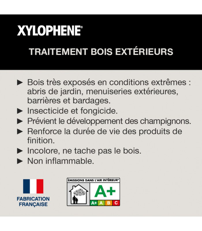 Xylophene traitement bois extérieurs - insecticide fongicide