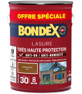Bondex Lasure Très Haute Protection Satin 8 ans pour bois extérieur