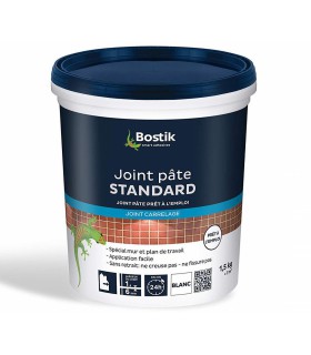 Bostik Joint de carrelage 1,5kg blanc prêt à l'emploi