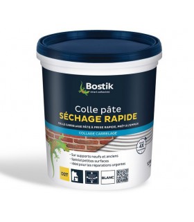 Bostik Colle séchage rapide en pâte 1,5kg