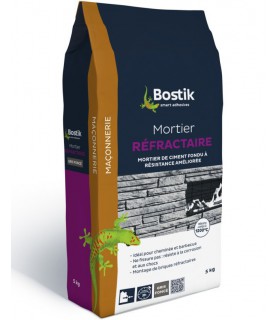 Bostik Mortier réfractaire - Gris foncé