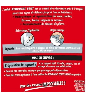 Enduit Rebouche Tout Sader