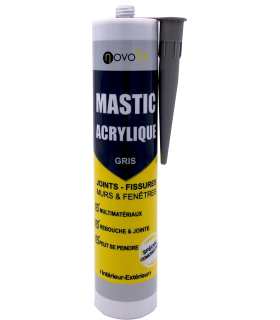 Mastic acrylique Murs et Fenêtres Novofix 280ml