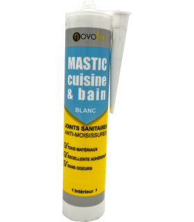 Mastic silicone cuisine et bains Novofix 280 ml