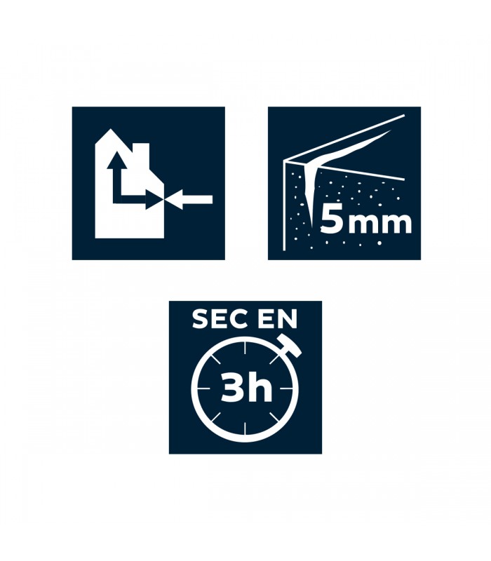 Enduit 4 en 1 pâte Bostik rebouchage et lissage