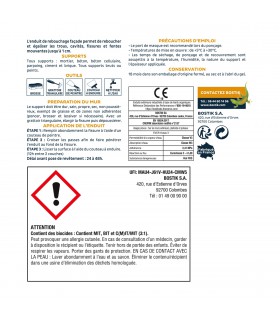 Enduit rebouchage façade pâte