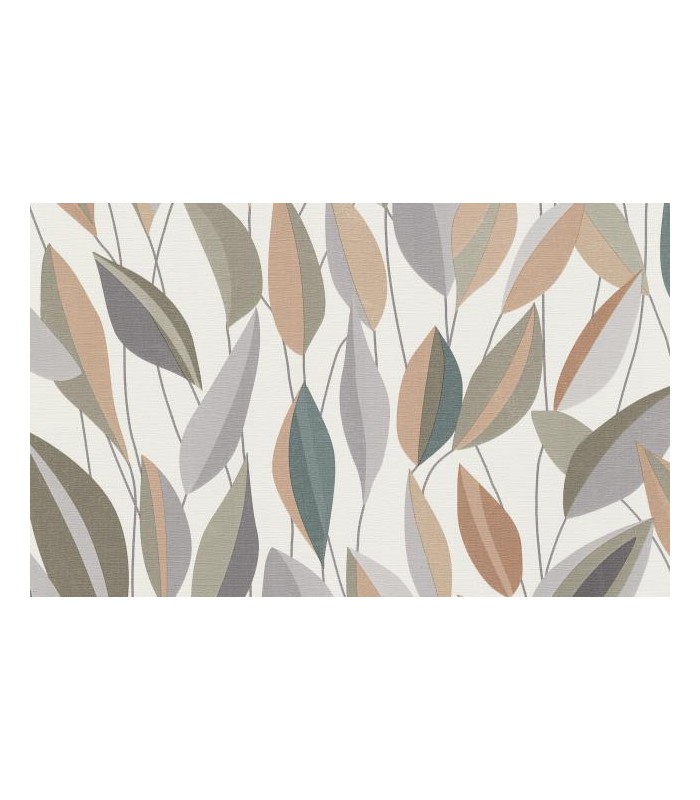 PAPIER PEINT INTISSE FOLIAGE VERT GREGE - GENTLE - 10,05 X 0,53M