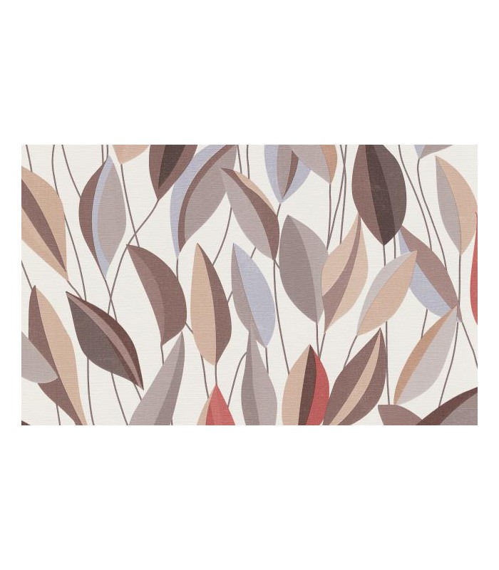 PAPIER PEINT INTISSE FOLIAGE MARRON BEIGE - GENTLE - 10,05 X 0,53M