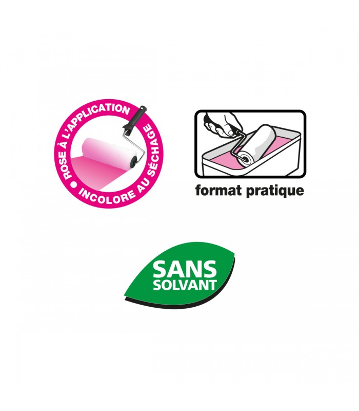 Colle tous papiers peints indicateur coloré