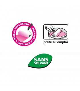 Colle tous papiers peints indicateur coloré