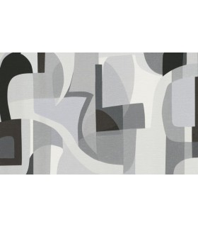 PP INTISSE FRAGMENT GRIS NOIR - GENTLE - 10,05 X 0,53M