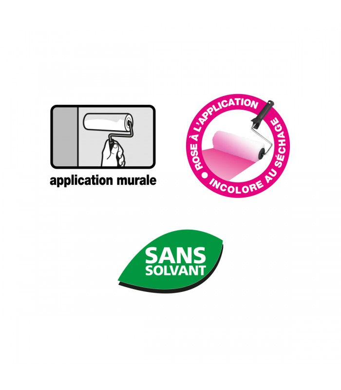 Colle toile de verre indicateur coloré