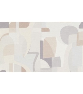 PAPIER PEINT INTISSE FRAGMENT BEIGE CREME - GENTLE - 10,05 X 0,53M