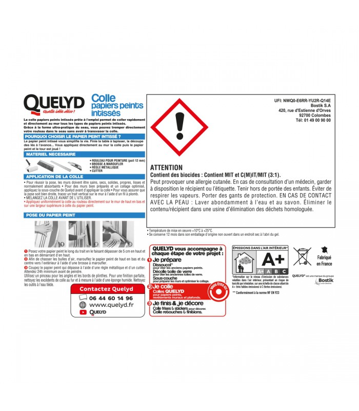 Colle papiers intissés 3kg