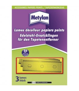 3 lames de recharge pour décolleur de papiers peints