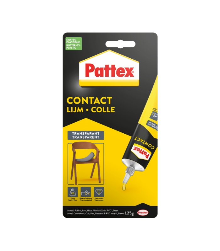 Colle Pattex Contact transparente