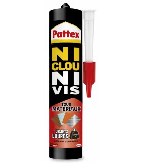 Pattex Ni Clou Ni Vis Objets lourds 460 g