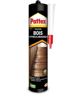 Pattex Colle Fixation Plinthes et Menuiseries Bois 380g