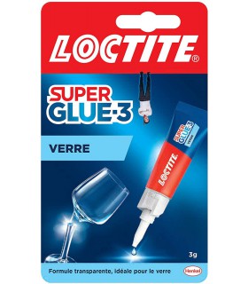 Super Glue 3 spécial verre 3g