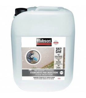 Rubson Revêtement d'étanchéité Anti-infiltrations par injection intérieur et extérieur 20L