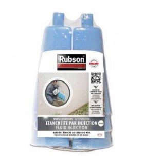 RUBSON 6 vases + injecteurs pour revêtement d'étanchéité des murs extérieurs