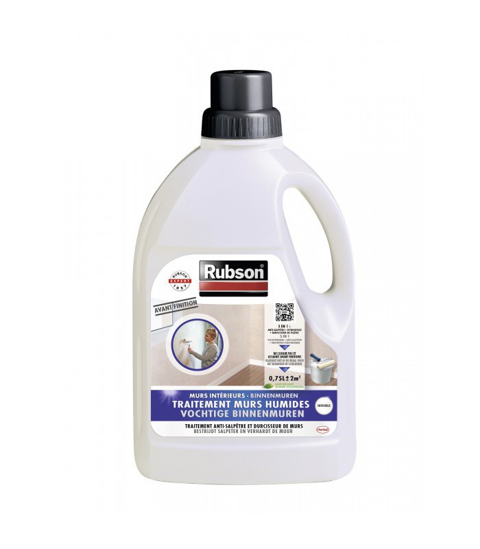 Rubson Traitement murs humides intérieurs hydrofuge anti-salpêtre et durcisseur
