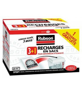 Rubson Recharges en sacs absorbeur d'humidité Classic 3+1 gratuit