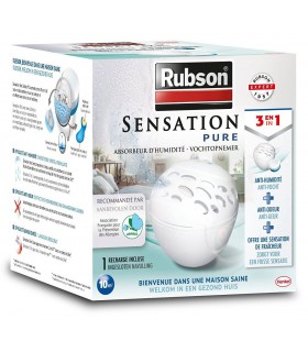 Rubson Absorbeur d'humidité Sensation Pure petit espace + 1 recharge