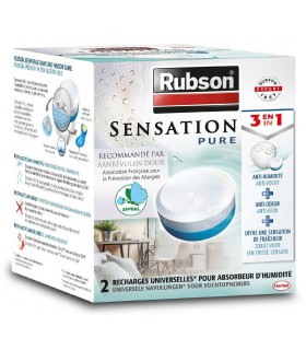 Rubson 2 recharges absorbeur d'humidité Sensation Pure