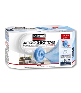 Rubson 4 recharges absorbeur d'humidité Aero 360° anti odeurs